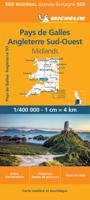Wegenkaart - landkaart 503 Wales, The Midlands, Southwest - zuidwest | Michelin