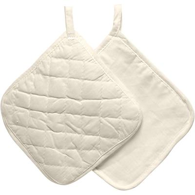 Creativ Company Pannenlappen, afm 20x20 cm, 115 gr, licht naturel, 4 stuk/ 1 doos