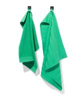HEMA Set Keuken- En Theedoek Strepen Groen - 2 Stuks