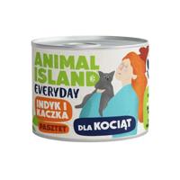 ANIMAL ISLAND Everyday Turkey and duck for kittens - nat kattenvoer - 185g