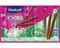 Vitakraft Catstick Classic eend & konijn kattensnoep 5 x 6 sticks