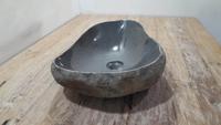 Waskom riviersteen RVL250307, 51x36x15 cm