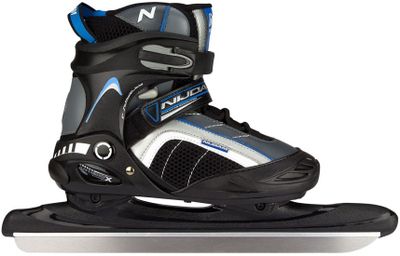 Nijdam Noren Schaatsen Semi Softboot unisex zwart/blauw
