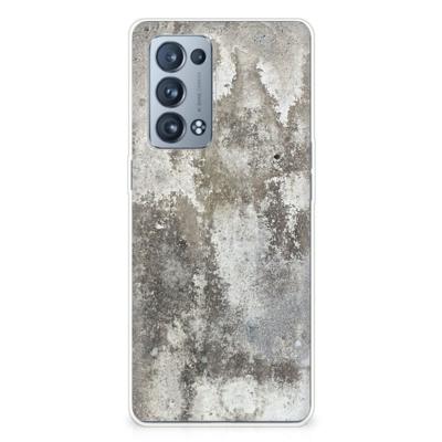 OPPO Reno 6 Pro Plus 5G | TPU | Siliconen hoesje | Beton Print