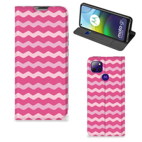 Motorola Moto G9 Power Hoesje met Magneet Waves Pink