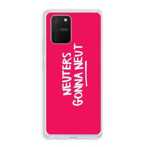Neuters (roze): Samsung Galaxy S10 Lite Transparant Hoesje