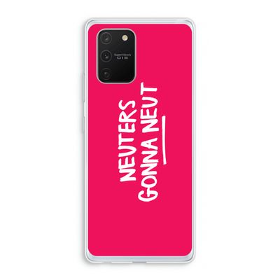 Neuters (roze): Samsung Galaxy S10 Lite Transparant Hoesje
