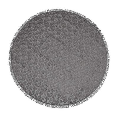 Unique Living Tafelkleed/tafellaken - Rond - donkergrijs - Dia 160 cm - Buiten en binnen geschikt