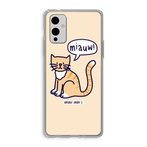 Miauw: OnePlus 9 Transparant Hoesje