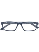 Emporio Armani lunettes de vue à monture rectangulaire - Bleu