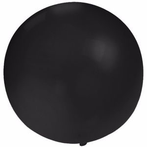 Ronde zwarte ballon 60 cm groot