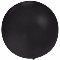 Ronde zwarte ballon 60 cm groot