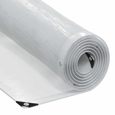 Doorzichtig zeildoek met zeilringen 8x10 m polyethyleen