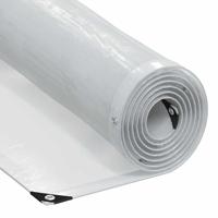 Doorzichtig zeildoek met zeilringen 8x10 m polyethyleen