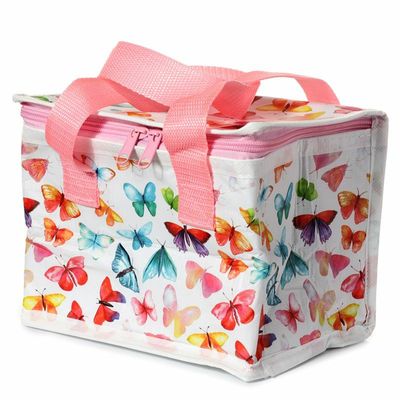 Kleine lunch koeltas - Vlinder print - 21 x 15 x 14 - 4,4 liter