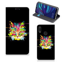 Huawei Y7 hoesje Y7 Pro (2019) Magnet Case Cat Color - thumbnail