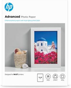 HP Advanced Photo Paper, glanzend, 25 vel, 13 x 18 cm zonder rand