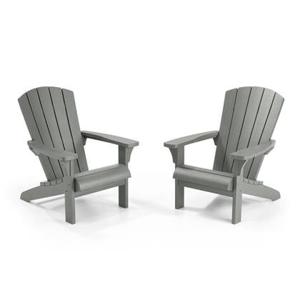 Keter Troy Adirondack Tuinstoel - set van 2 - 85x80x96,5cm - Grijs