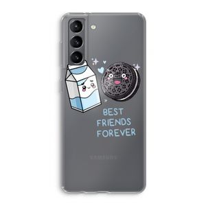 Best Friend Forever: Samsung Galaxy S21 Transparant Hoesje