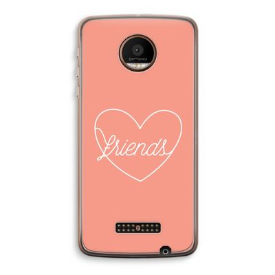 Friends heart: Motorola Moto Z Force Transparant Hoesje