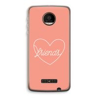 Friends heart: Motorola Moto Z Force Transparant Hoesje