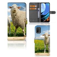 Xiaomi Redmi 9T | Poco M3 | Telefoonhoesje | Met pasjeshouder | Schaap en Lammetje