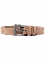Brunello Cucinelli ceinture en cuir à boucle - Tons neutres