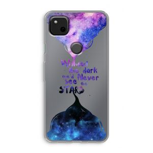 Stars quote: Google Pixel 4a Transparant Hoesje