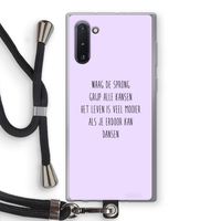 Sprong: Samsung Galaxy Note 10 Transparant Hoesje met koord