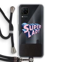Superlady: Huawei P40 Lite Transparant Hoesje met koord Superlady: Huawei P40 Lite Transparant Hoesje met koord