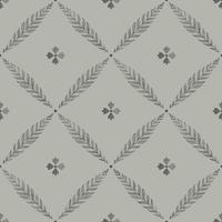 Dutch Wallcoverings Blomstermala - Henry Grey/Black - Grijs/Zwart