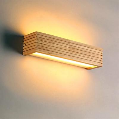 LignoGlow Moderne Houten LED Wandlamp