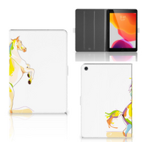 iPad 10.2 2019 | iPad 10.2 2020 | 10.2 2021 Hippe Tablet Hoes Horse Color - thumbnail