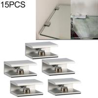 15 STKS single hole aluminiumlegering glas bevestigings clip S 8mm