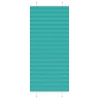 VidaXL Plissé rolgordijn 90x200 cm stofbreedte 89,4 cm petrol groen