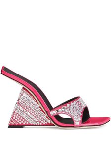 Giuseppe Zanotti sandales compensées Shine 105 mm - Rose