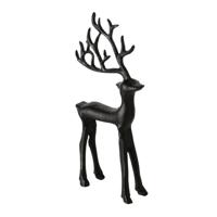 Boltze Home figuur hert zwart 9x3x20cm