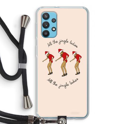 Jingle Ladies: Samsung Galaxy A32 4G Transparant Hoesje met koord
