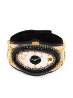 Walter Van Beirendonck bracelet New Eyes serti de perles - Noir