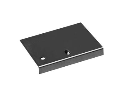 Verbindingsplaatje t.b.v. daktrim Antraciet RAL7016 45mm