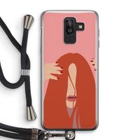 Woke up like this: Samsung Galaxy J8 (2018) Transparant Hoesje met koord