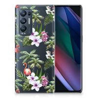 OPPO Find X3 Neo | TPU Hoesje | Flamingo Palms