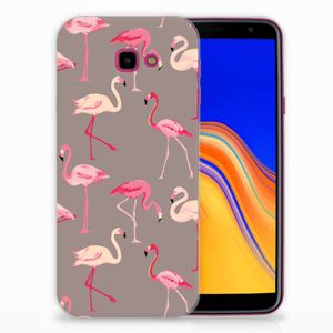 Samsung Galaxy J4 Plus (2018) TPU Hoesje Flamingo