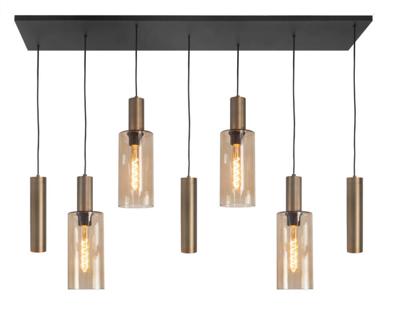 Highlight HanglampPerugia brons - 4x E27 - 3x GU10 - H5701.32