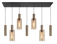 Highlight HanglampPerugia brons - 4x E27 - 3x GU10 - H5701.32