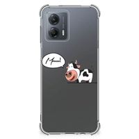 Motorola Moto G53 Stevig Bumper Hoesje Cow - thumbnail