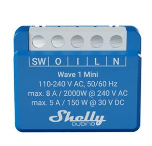 Shelly Qubino Wave 1 Mini relais 1-kanaals, Z-Wave