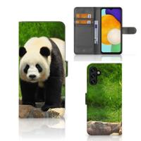 Samsung Galaxy A04s | Samsung Galaxy A13 5G | Telefoonhoesje | Met pasjeshouder | Panda