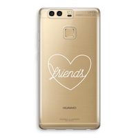 Friends heart pastel: Huawei P9 Transparant Hoesje