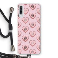 Chicks before dicks: Samsung Galaxy A70 Transparant Hoesje met koord